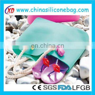 2017Alibaba on line beach bag/ silicone beach bag/silicone women handbags