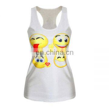 Wholesale Custom dri fit print blank sports gym sublimation women tank top