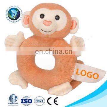 New Educational kids toy stuffed plush monkey baby bed hanging toy Safe quality cute stuffed animal soft plush baby rattle toys