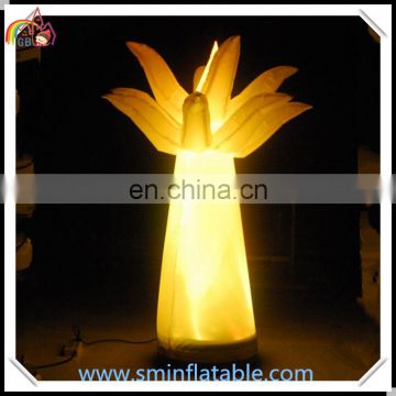 Hot sell inflatable palm tree, inflatable tree replica, led lighted coconut tree model for decoration