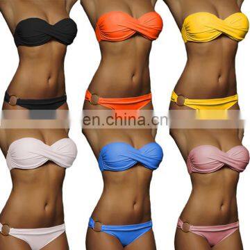 Wholesale Newest Summer Sexy Bikini Women Swimwear Beach Swimsuit Push Up Bathing Suits 12 Colors S To XL