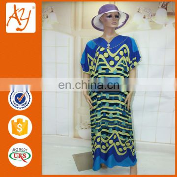 African V-neck print women kaftan wholesale dashiki shirts