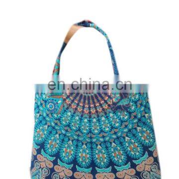 Mandala Hand bag Handmade handmade mandala tote bag Mandala cotton tapestry hobo handbag/girls shopper bag Handle bag wholesale