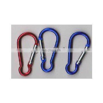 Aluminum carabiner snap hook with custom logo for bag holder