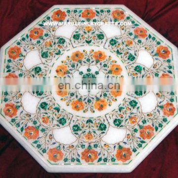 Marble Dining Pietra Dura Table Top