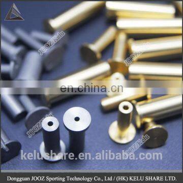 custom brass and tungsten accessory golf shaft tip plug for weight allocation
