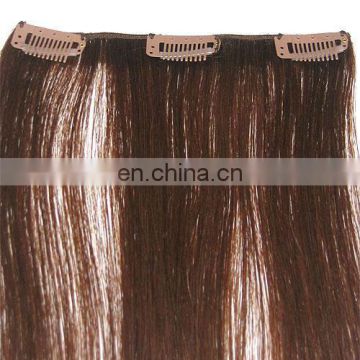 2015 Top quality cheap colored white clip in hair extension