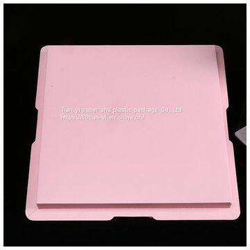 High Quality Custom Made Transparent Pet Plastic Square Cake Box photo-4