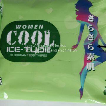 Customized Portable Ice Lady Fragrance Alcohol-free Deodorant Body Wipes photo-3