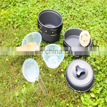 camping cookware pot sets for picnic and outdoor use