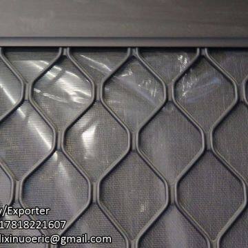 Residential used powder coated aluminum amplimesh window door security grille screen mesh