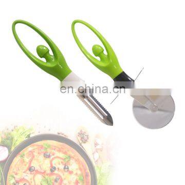Wholesale Kitchen Accessories Good Grips Stainless Steel Sharp Pizza Cutter Wheel Fruit Potato Peeler Kitchen Tool