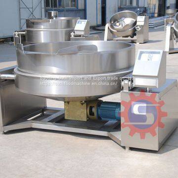 Oil jacketed kettle with mixer  Oil cooking kettle for sale  Oil cooking kettle manufacturer