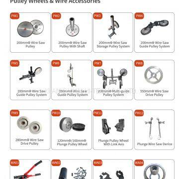 wire saw pulleys