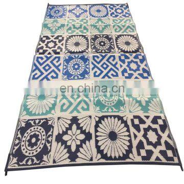 Colourful pp Woven Beach Mat Washable Indoor Carpet photo-6