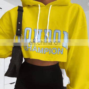 LAITE H2003 2020 Autumn Custom Women's Hoodies Print Crop Top Hoodies for Women photo-5