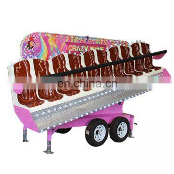 Fun Fair Ground Attractions Crazy Wave Amusement Rides Miami Trip Ride With Trailer for Sale photo-4