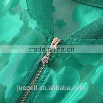OEM Clothing 2015 Plus Size Clothing Women Clear Bomer Jacket photo-5