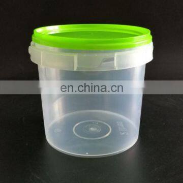 Supply round 2Liter PP material ,food grade plastic buckets /pail