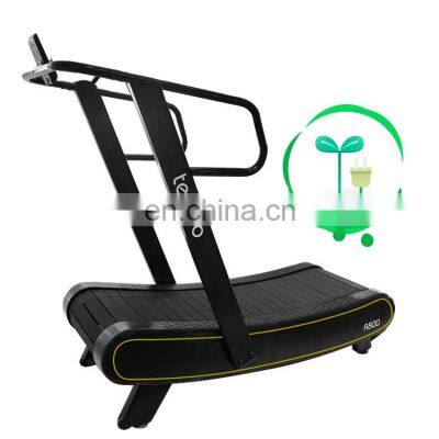 self-generating wholesale price treadmills curved treadmill manual air runner treadmill for home and semi commercial use