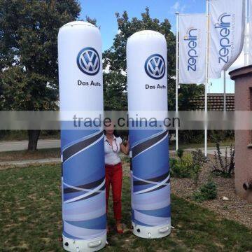 Inflatable advertising post for selling