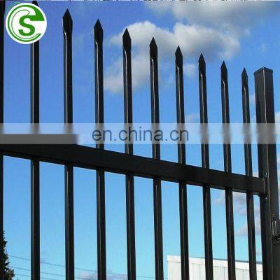 Industrial tubular steel fence hard galvanized steel matting fence