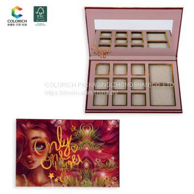 Wholesale 24 DIY Pigment Empty Magnetic Luxury Eyeshadow Palette Empty Makeup Color Custom Private Label Eyeshadow Palette photo-2