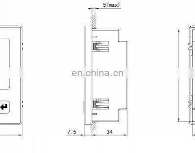 LNF36 96*96mm Panel Mount LCD Display 3 Phase Current Meter photo-4