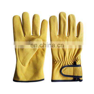 Unlined genuine goatskin wear-resistant scratch-resistant non-slip mountaineering work gloves