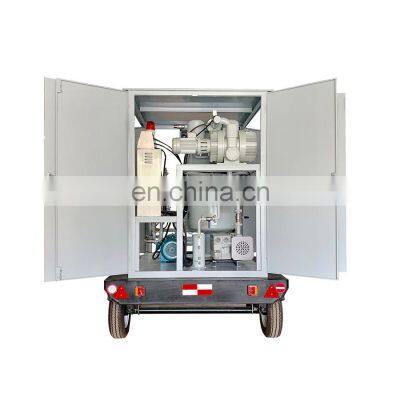 Outdoor Mobile Double Stage Vacuum Insulating Oil Recovery Machine Model ZYD-50 photo-3