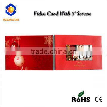 5" LCD video card, video greeting card, video greeting card module