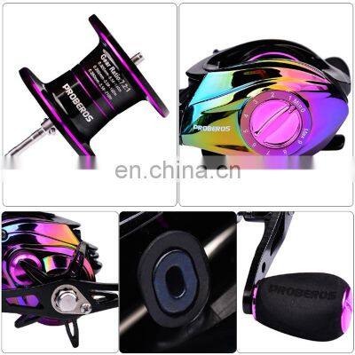 Metal Body 9+1BB Baitcaster Reel 8-10 kg Drag 7.2:1 Gear Bait Casting In Multicolor Baitcasting Fishing Reels Saltwater photo-4