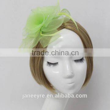 Wholesale Hair Accessories HairClip Flower With Feather Fascinator on Band photo-2
