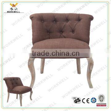 WorkWell high quality dining sofa with Rubber wood legs Kw-D4044