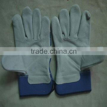 safety leather working gloves / cut resistant gloves