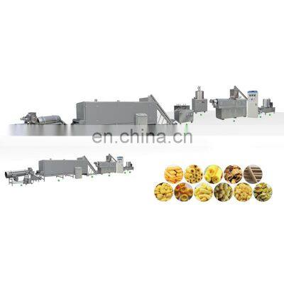 Stainless Steel Engineer Installation Twin Screw Corn Puffed Snack Extruders of Cereals