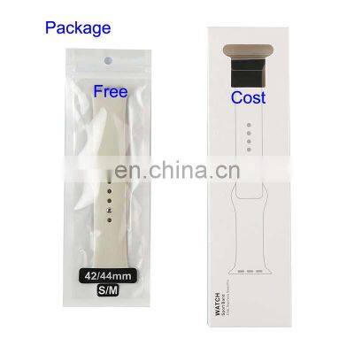 Luxury Silicone Replacement Watch Band Strap For Apple Watch Band Series 7 6 5 4 3 Se For Apple Watch Band Strap 38 40 41 42 44