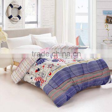 China Wholesale colorful printed comforter king size bedding sets cheap microfibre Comforter set