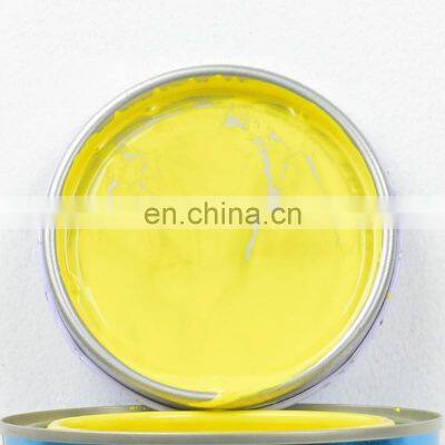 Automobile coating solid colors auto touch up paints 2k metallic lemon yellow color car paint