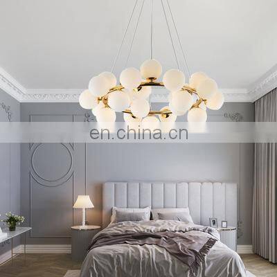 Mirror Glass Ball Pendant Light Gold Globe Loft Hanglamp Lamp Kitchen Light Adjustable Ceiling Lamp
