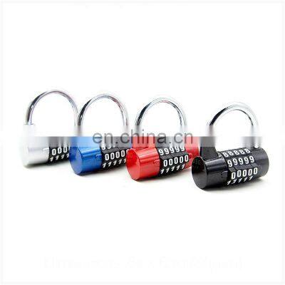 High quality Long Shackle 5 digit combination gym lock club swimming pool Cabinet Anti-theft luggage travel padlock