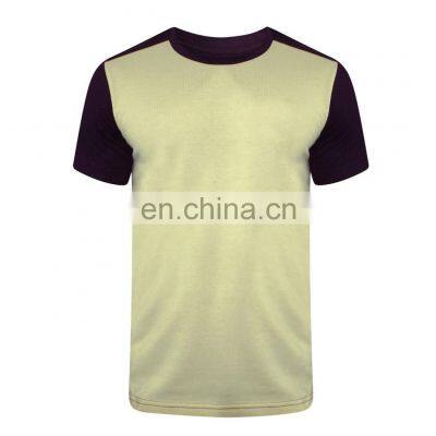 Cotton Plain Color Blank Round Collar Men T Shirts