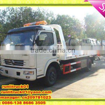 Flate road wrecker truck