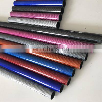 Hot Sale Colorful Carbon Fiber Tube, 3K Woven Carbon Fiber Tube photo-4