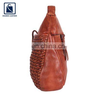Hot Selling Good Quality Luxury Zipper Closure Type Genuine Leather Side Bag at Competitive Price photo-5
