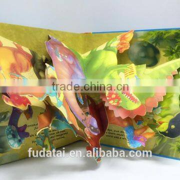 FDT customizes hard cover cheap children 3D pop-up book printing