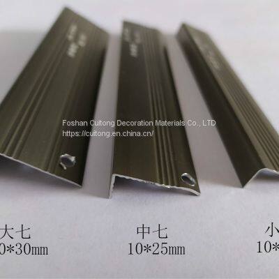 Composite Wood Floor Edge Bar Cabinet Partition Stair Seven-word Buckle Bar Aluminum Alloy Right Angle Buckle