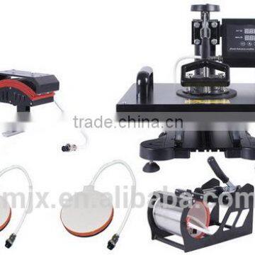 New Design 5 in 1 Heat Press Machine For T shirt/Mug/Cap/Plate/phone cases