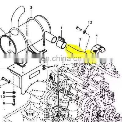 14505994 EC140B Exhaust pipe