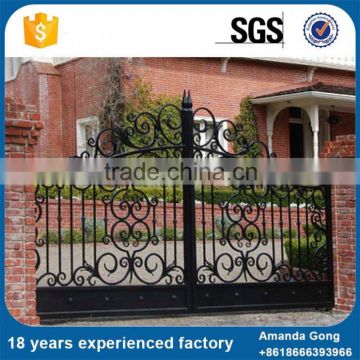 Reliable Quality Single Swing Modern Wrought Iron Gate